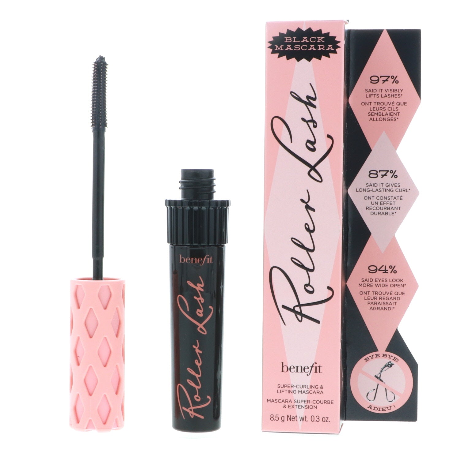 Benefit Roller Lash Mascara, Black, 0.3 oz