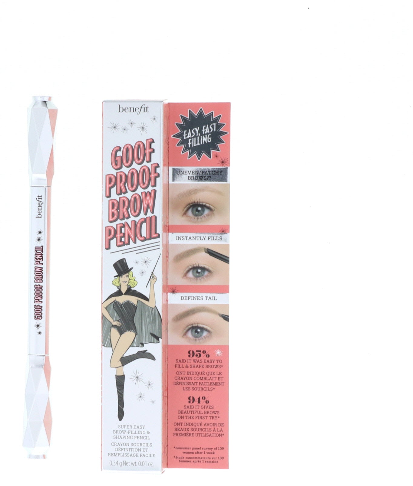 Benefit Goof Proof Brow Pencil, #02, 0.01 oz