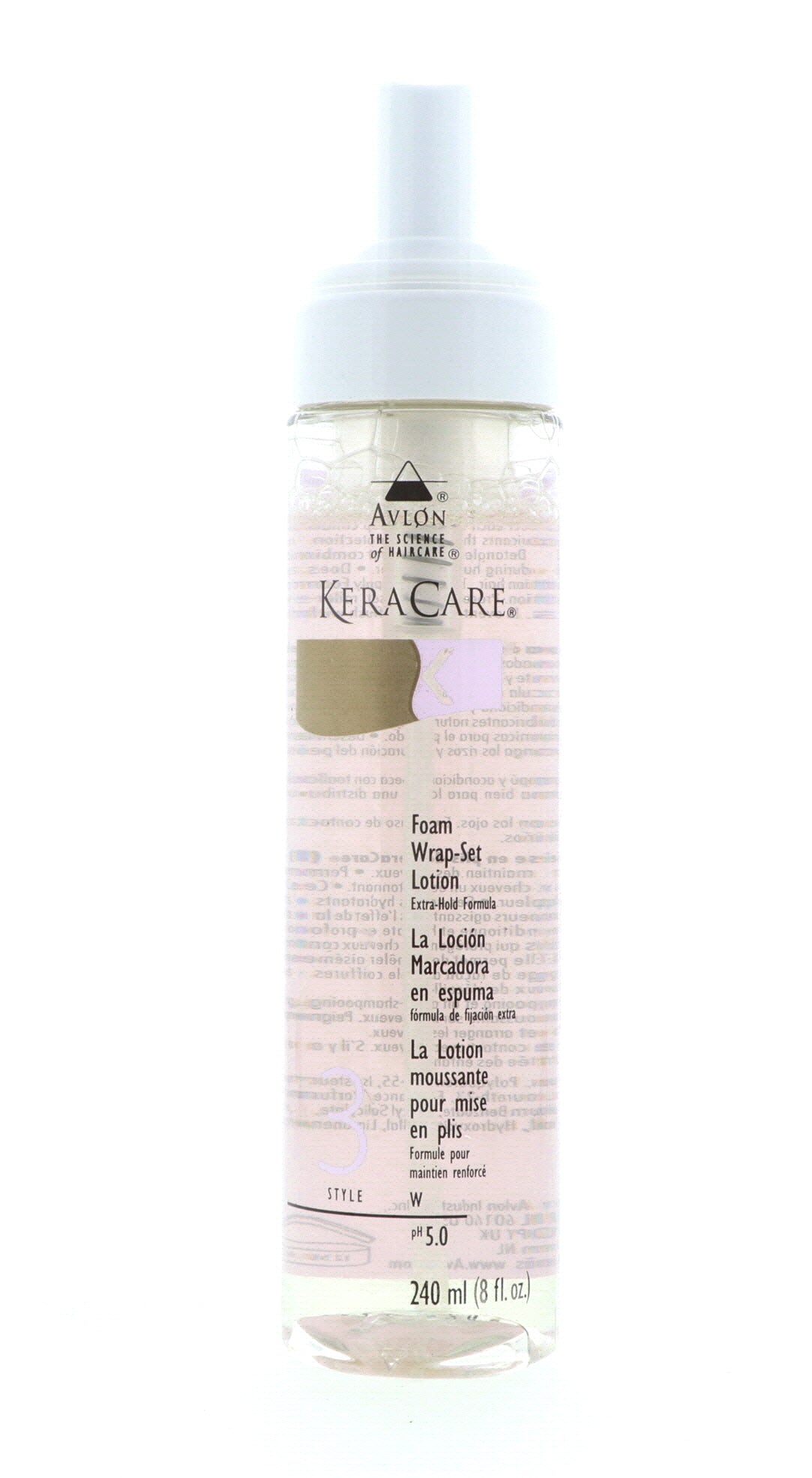Avlon KeraCare Foam Wrap-Set Lotion Extra Hold, 8 oz
