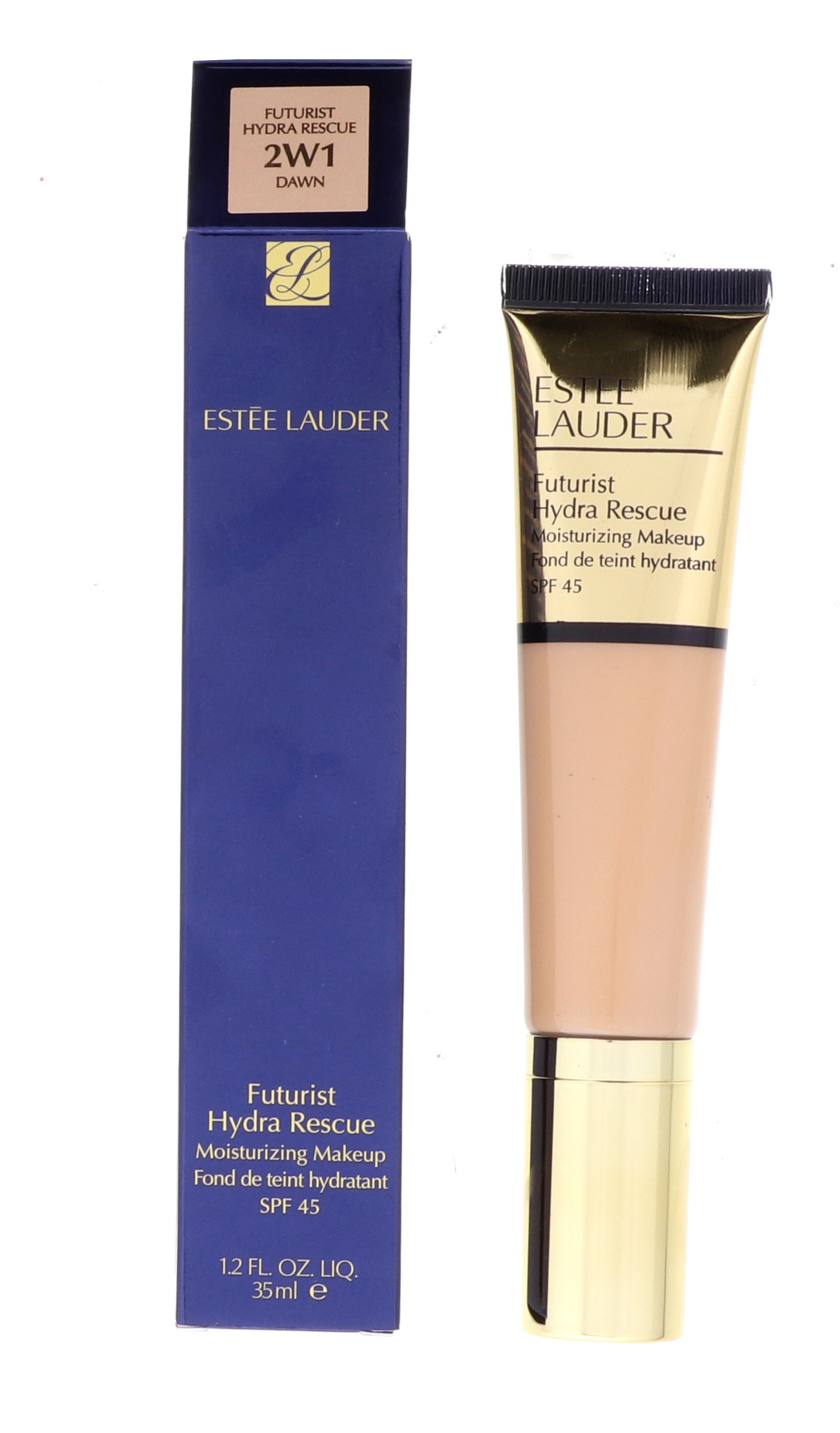 Estee Lauder Futurist Hydra Rescue Moisturizing Makeup SPF45, 2W1 Dawn, 1.2 oz
