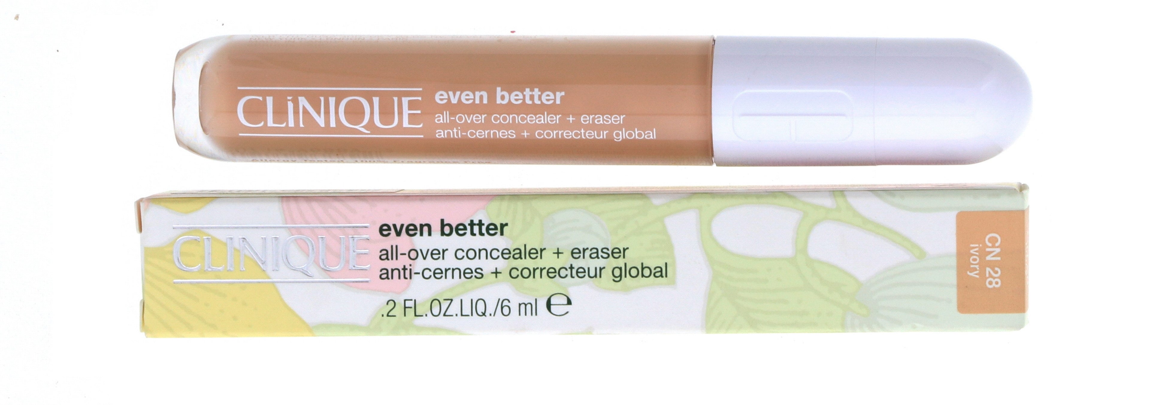 Clinique Even Better All-Over Concealer + Eraser, CN28 Ivory, 0.2 oz