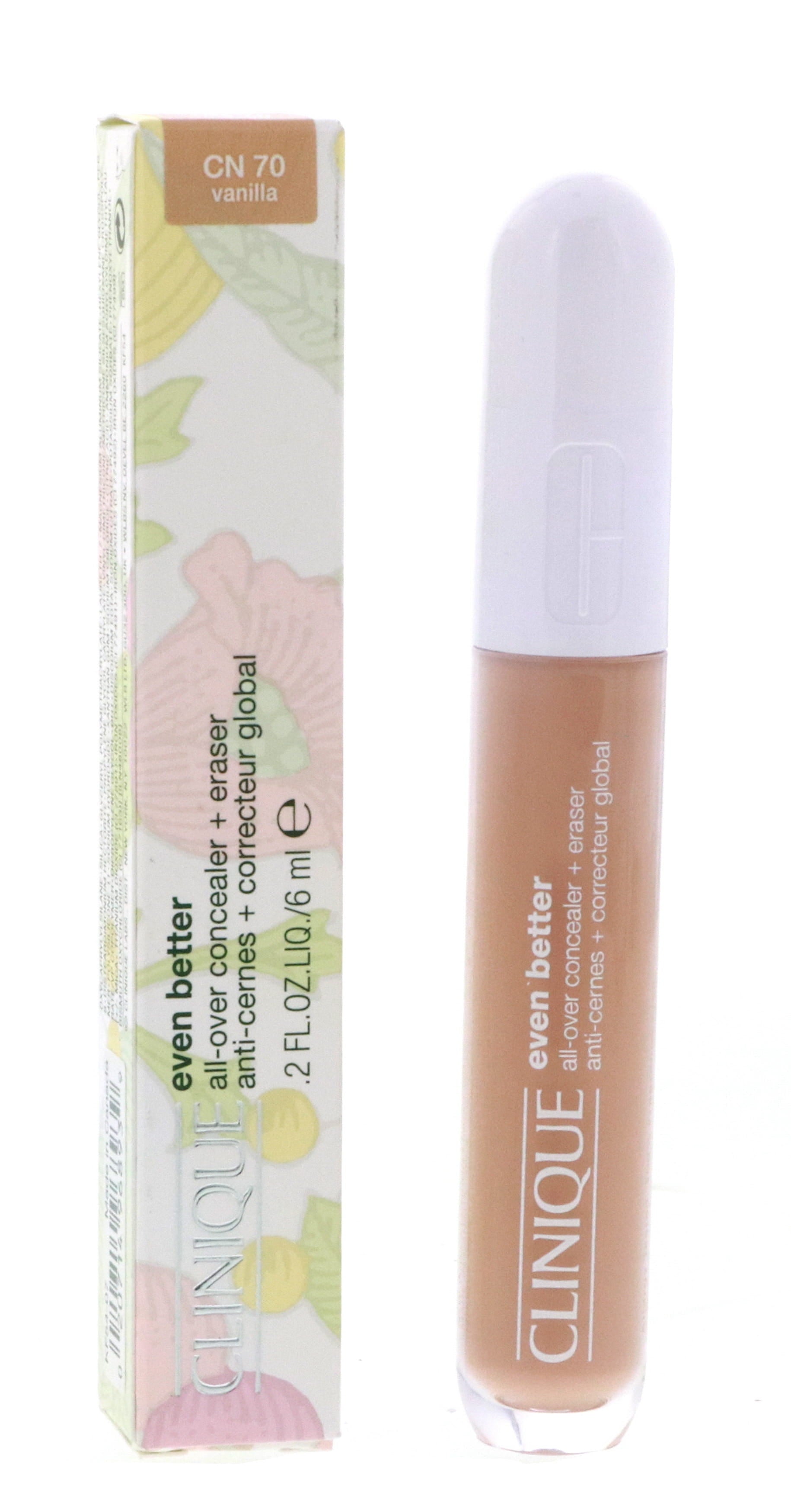 Clinique Even Better All-Over Concealer + Eraser, CN70 Vanilla, 0.2 oz