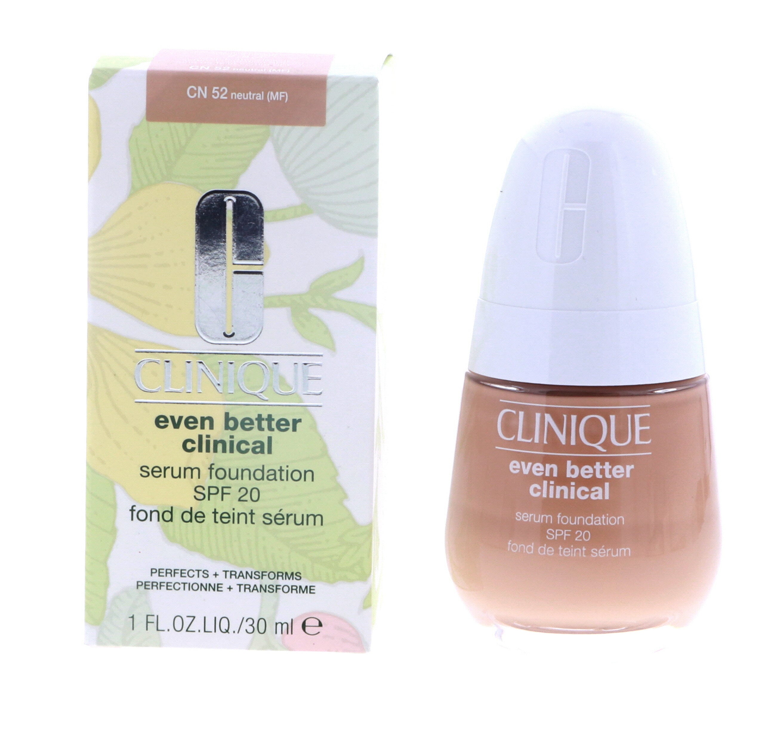 Clinique Even Better Clinical Serum Foundation SPF20, CN52 Neutral, 1 oz