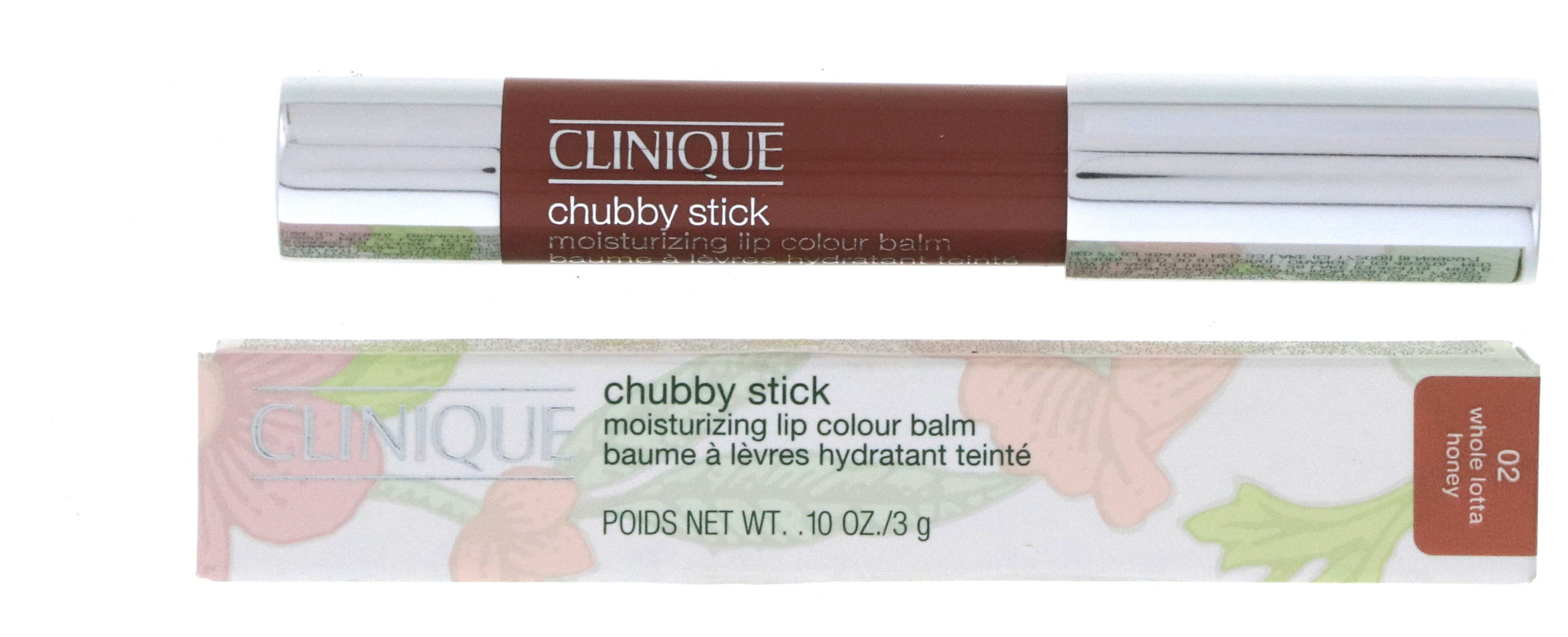 Clinique Chubby Stick Moisturizing Lip Colour Balm, 02 Whole Lotta Honey, 0.1 oz